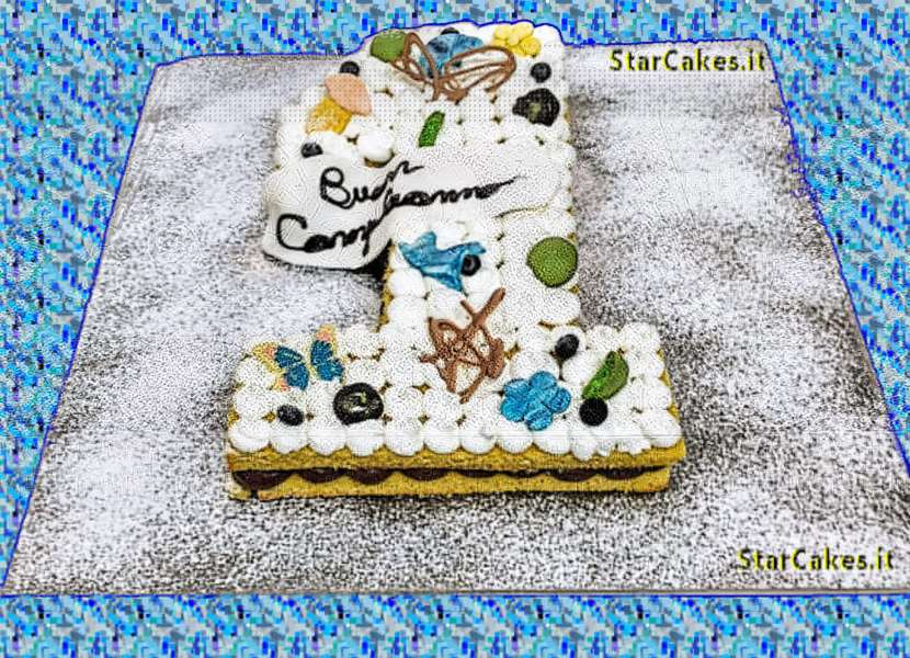 Torta a forma di numero